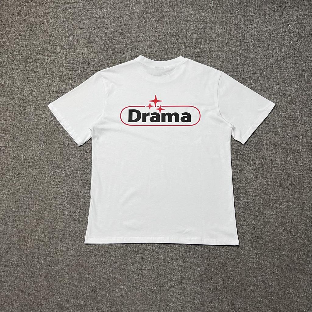 Cross-border Foreign Trade European and American High Street Drama Tide Brand Simple Letter LOGO Printing Men's and Women's Casual Loose T-shirt