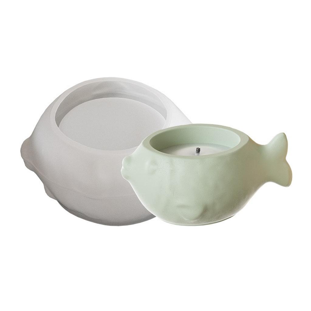 Creative Fish Tank Shape Silicone Candle Holder Mold For DIY Succulent Flower Pot And Jewelry Storage Box Crafting