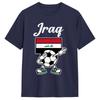 Harajuku TShirt Summer Iraq Flag Iraqi Soccer Fashion TShirts Pure Cotton Tshirt for Unisexs Aesthetic Short Sleeve Top Tees