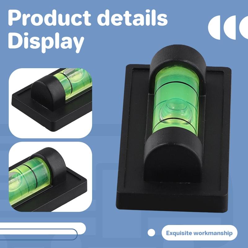 4 Stück Magnetische Wasserwaagen zum Nivellieren von Phonograph, Kamera, Stativ, Maschinen, Wasserwaagen-Messwerkzeuge (Magnetisch)
