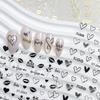 Valentinstag-Nagelsticker: Sexy Lippen, Herz- & Rosen-Designs