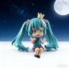 New Anime Character Miku Character Q Version Doll Pvc Cute Seat Model Decorative Toy Birthday Surprise Gift