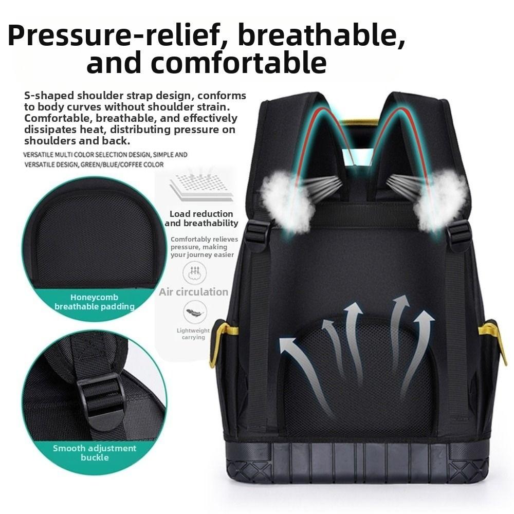 Waterproof Tool Backpack Large Capacity Heavy Duty Tool Organizer Electrician Tool Bag
