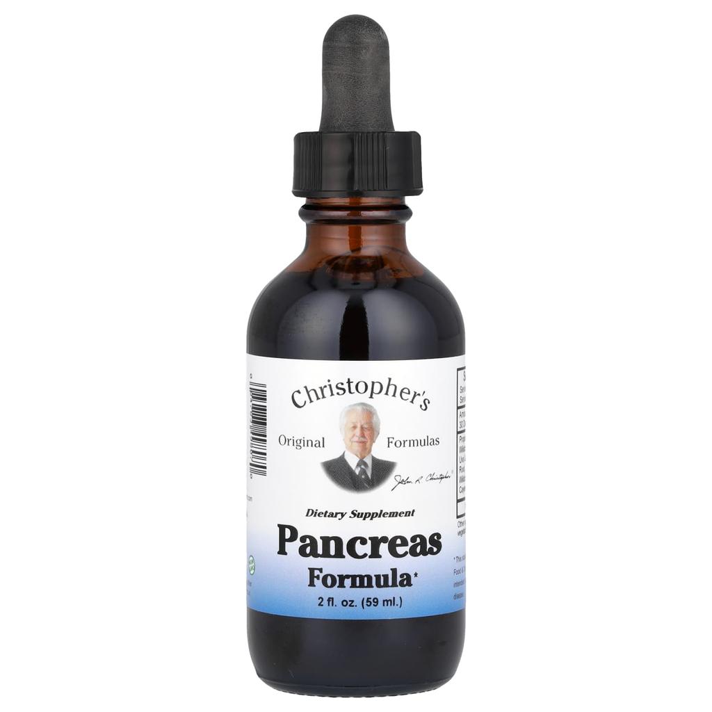 Christopher's Original Formulas Pancreatic Support Ingredients, 2 Fl Oz (59 Ml)