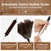 Extendable Ostrich Feather Duster Anti Static Reusable Cleaning Tools Household Furniturer Dust for Cleaning Ceiling Fan