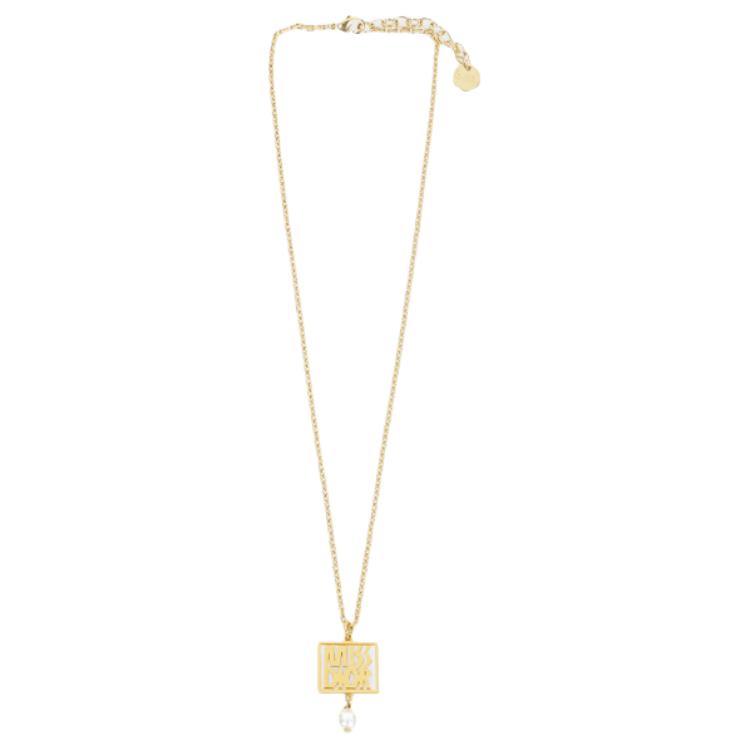 Dior Logo Necklace Women Necklace Gold N3050WOMRS-D301