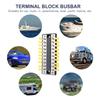 10-way 20-way Busbar Terminal Block 12-48V Power Distribution Block 100A Bus Bar Box M4 for Truck Boat Car Camper RV