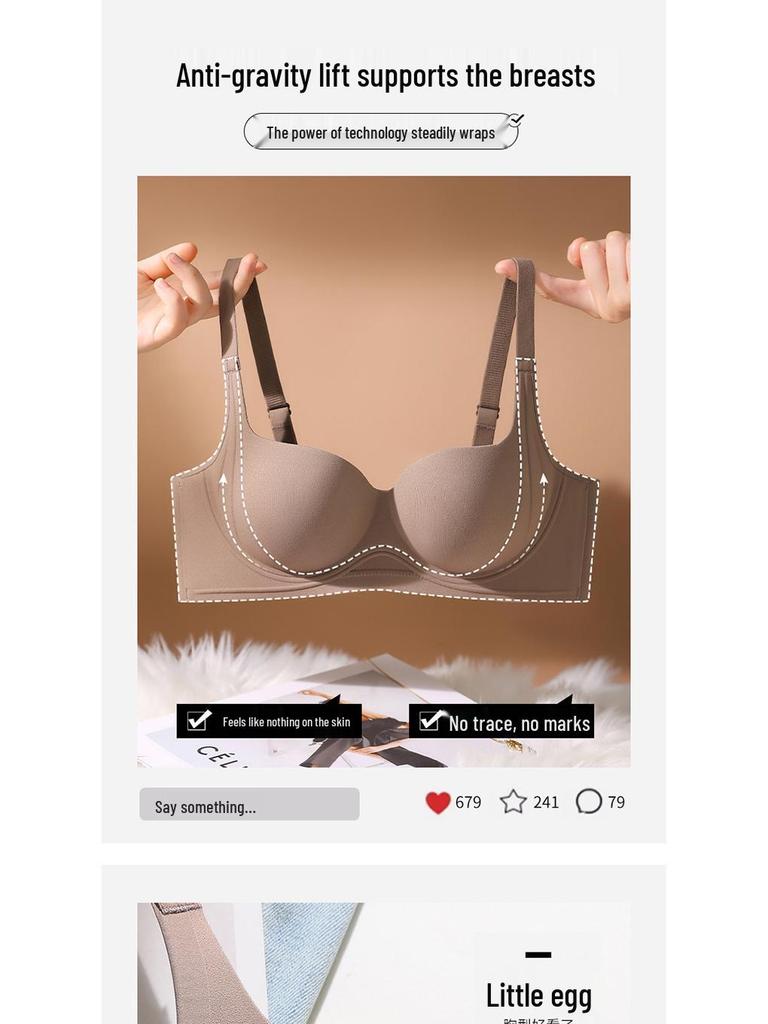 Seamless Push-Up Bra: Wire-Free, Lifting, Breathable, Comfortable, Fashionable, Sexy for Women