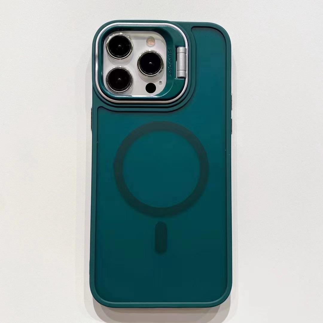 

Подходит для чехла для мобильного телефона Apple 15, интегрированный кронштейн для контактных линз, чехол с магнитной защитой, чувствительный к коже, для iPhone 16 Promax Apple 16Plus