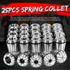 25Pcs ER32 Spring Collet Chuck For CNC Workholding Engraving Machine and Milling Lathe Tool