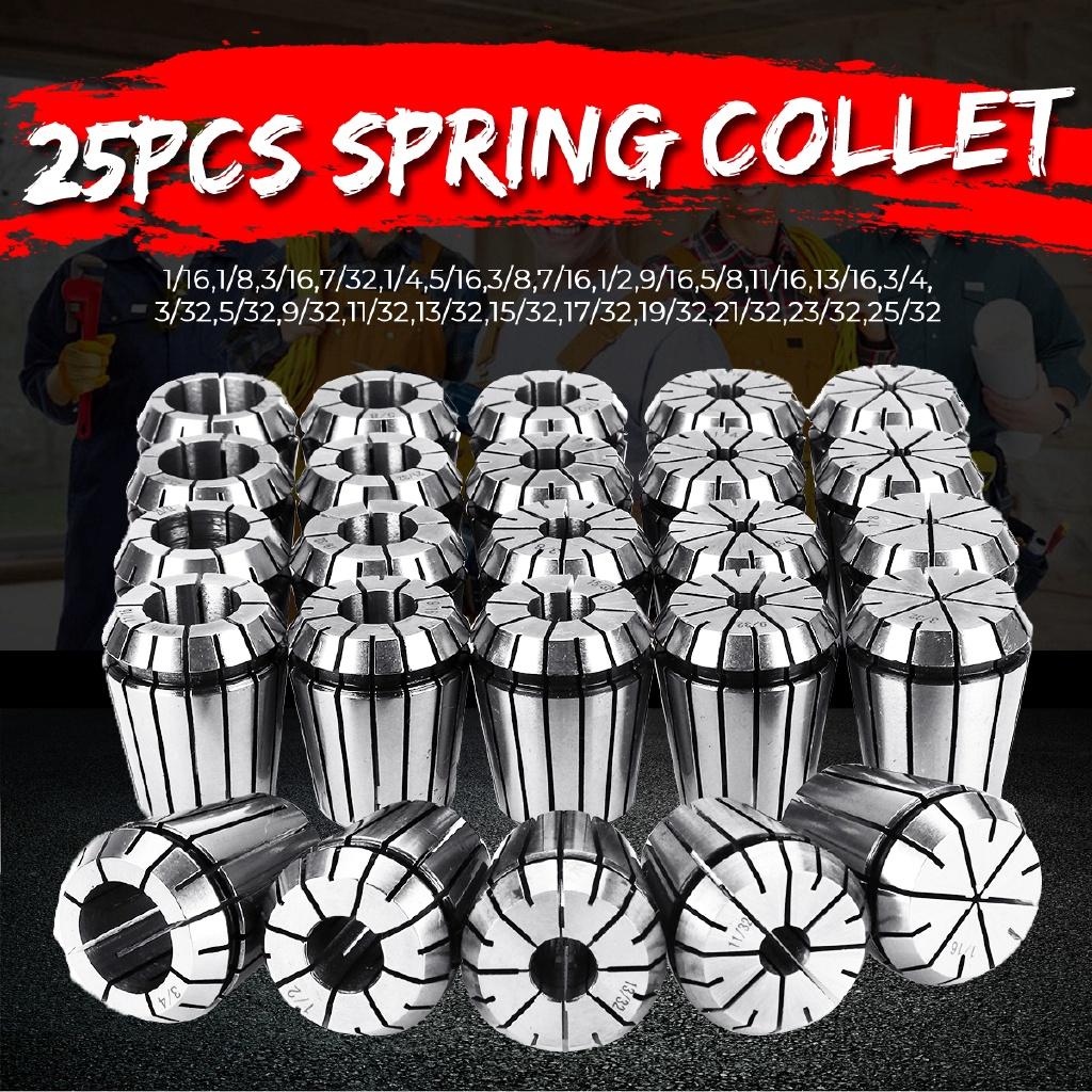 

25 шт. Пружинный цанговый патрон ER32 для станков с ЧПУ, гравировальных машин и фрезерных токарных станков