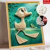 5D DIY Pearl Art Kit Cute Duck And Frog Themed Decor Home Wall Decoration
