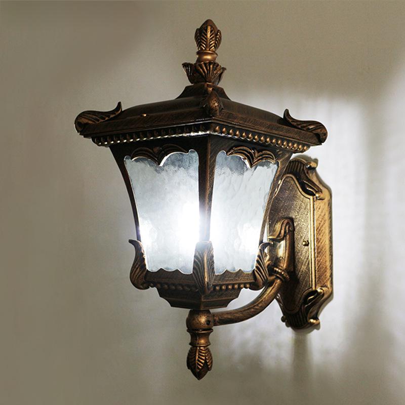 Retro Waterproof Outdoor Wall Light for Balconies, Courtyards, and Staircases - American/European Style