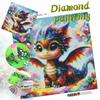 Cute Dragon DIY Diamond Painting Kit with Colorful Rhinestones Sparkling Craft Canvas for Adults Home Decor and Relaxing Hobby