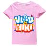 Children Cute Vlad Niki Clothes Kids Summer Fashion T-shirt Baby Boys Cartoon Tshirts Toddler Girls Short Sleeve Casual Tops