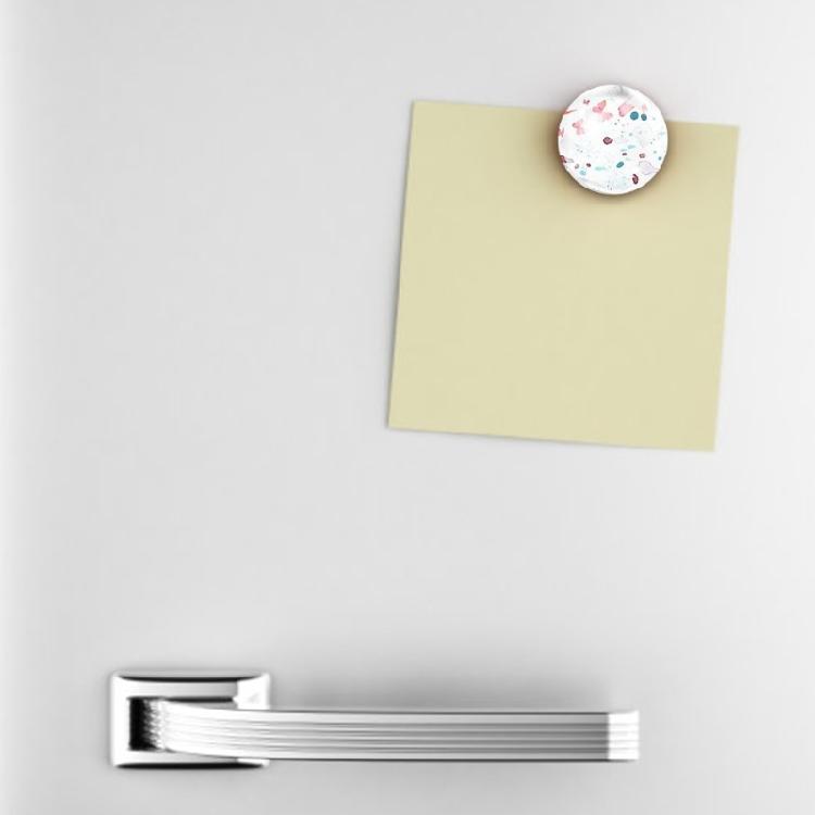 Set Of 48 Craft Magnets Glass Ceramic Magnet with Adhesive Backing 1Inch Clear Glass Cabochons for Refrigerator Magnet