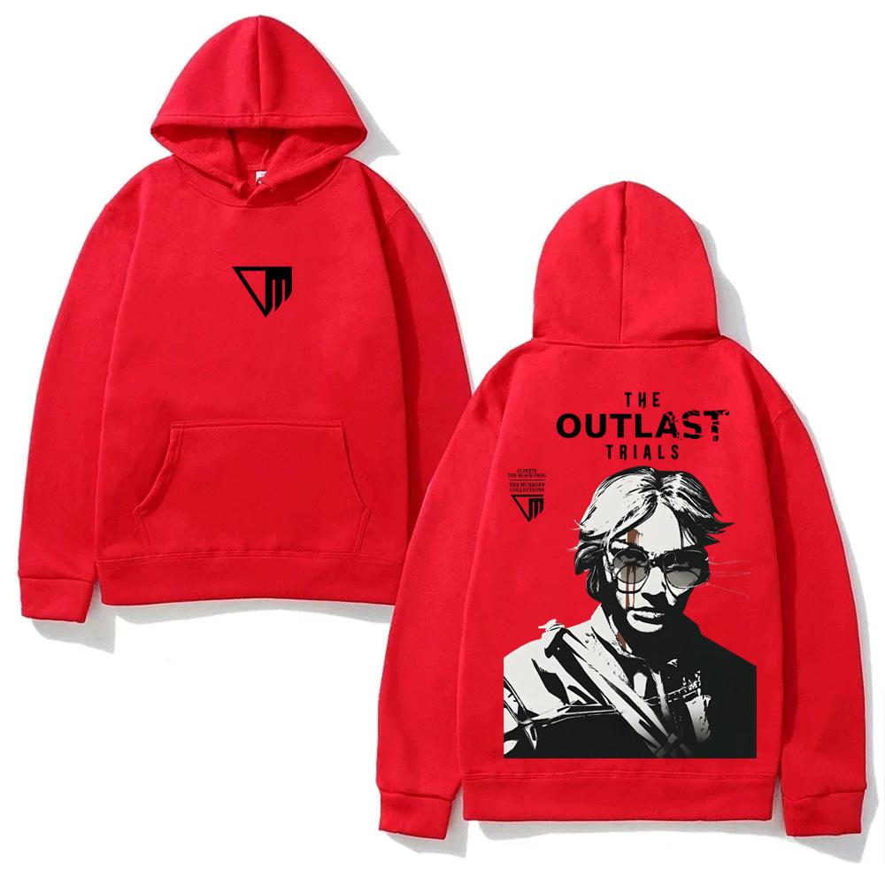 The Outlast Trials GAME Kapuzenpullover Neuer Stil Horror-Spiel Grafikdruck KAPUZENPULLOVER für Herbst/Winter Sweatshirt mit Kapuze