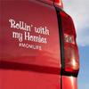 2PCS Rollin' with My Homies & Mom Life Car Sticker, 7.09"x4.13" Waterproof Vinyl Material Accessories, Interesting Decal for Cars, Trucks,
