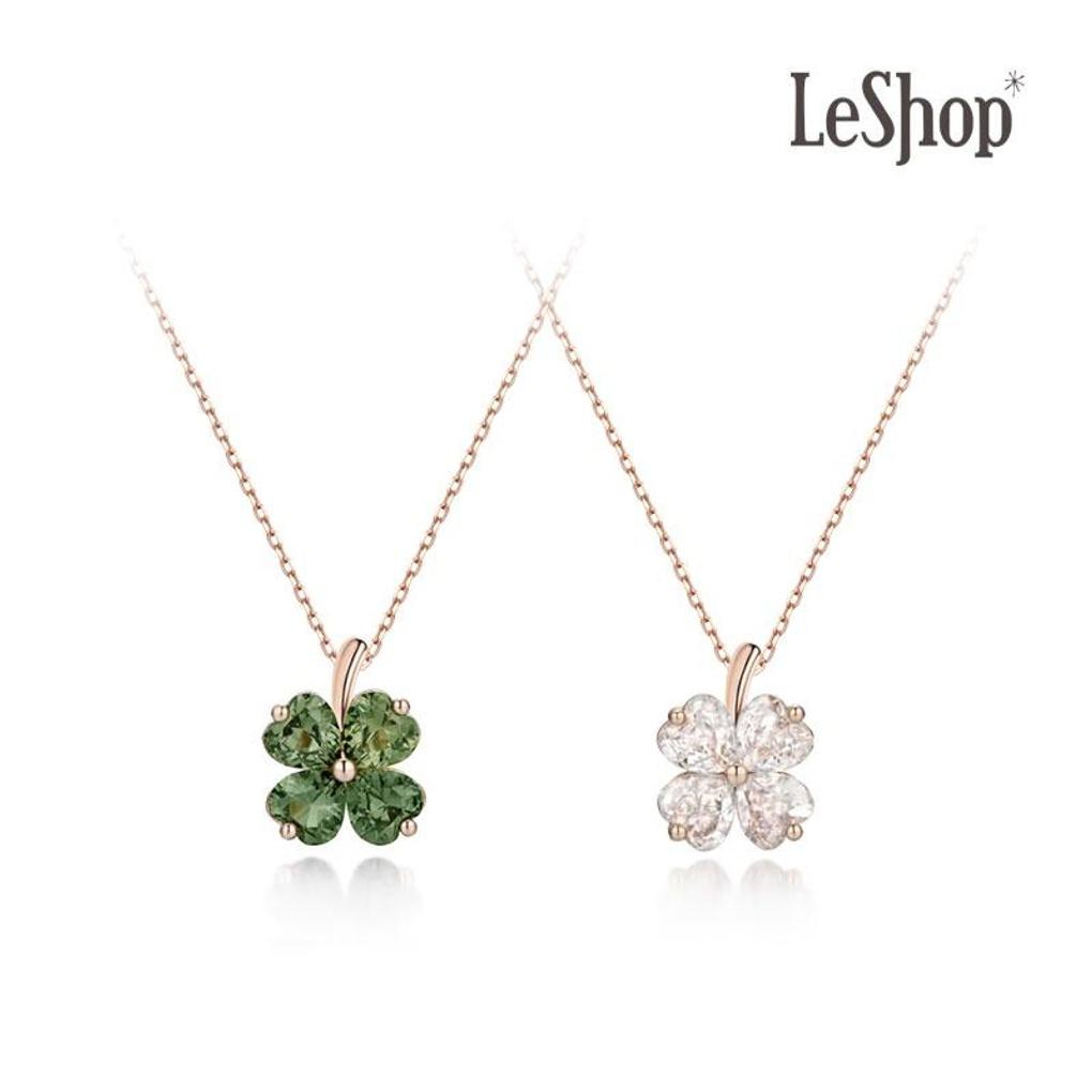 

[LeShop] 14K Намисто Серце Конюшина (Позолочені)_LJ5066BRN