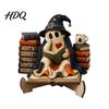 Reusable Halloween Party Supplies Cute Ghost Ornament, Cartoon Festive Wooden Statue, Natural Wood Hanging Ornaments Creative Ornament for Home