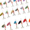 30pcs Colorful Fishing Lure Baits Set With Treble Hook Tackle Accessory For Outdoors
