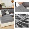 Universal Thick Jacquard Polar Fleece Stretchy Sofa Cushion Cover,For Sofa L-Shaped Corner Sofa Cover 1/2/3/4 Seater Sofa Cover