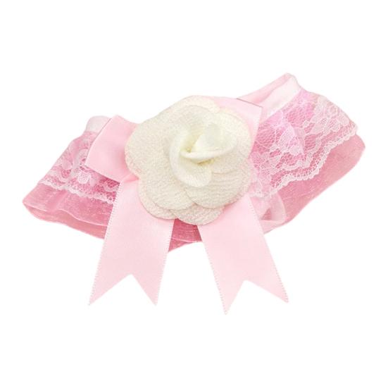 

Ошейник для домашних животных в стиле принцессы, трехмерное кружево с цветочным узором, удобная одежда, эластичный ремень, наряд, очаровательные домашние собаки, кошки, треугольный шарф, аксессуары для домашних животных M розовый