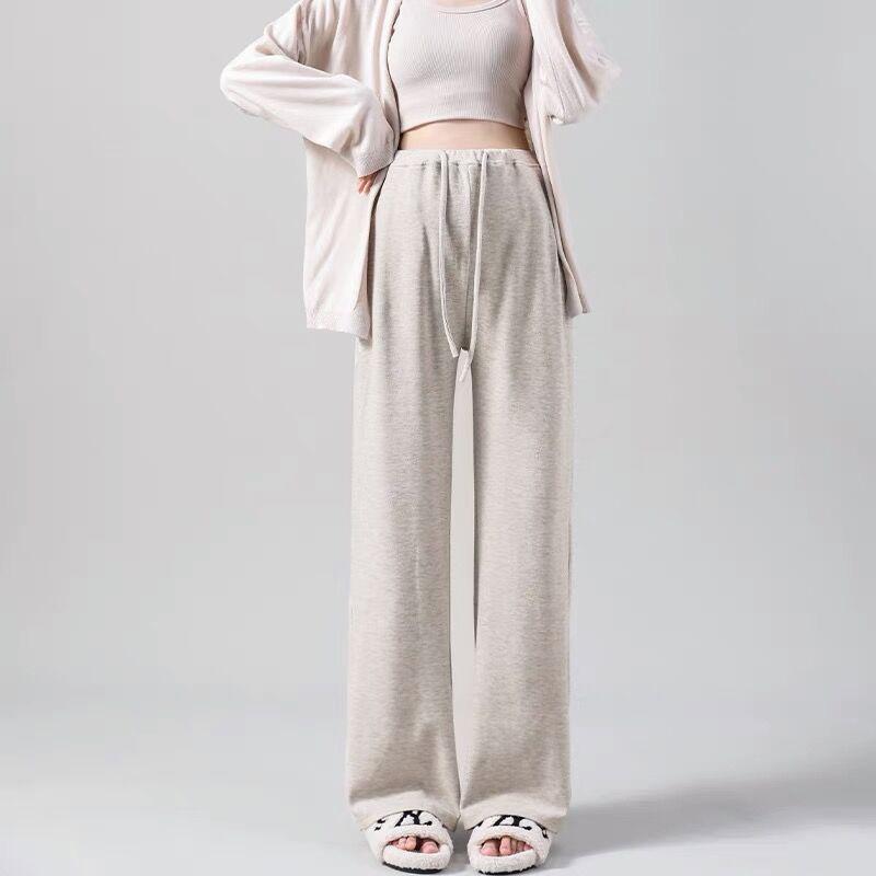 

Брюки для беременных Носить широкие брюки весной и осенью, с начесом и утолщенные зимние прямые повседневные брюки без поддержки L