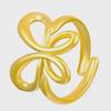 "Stainless Steel Butterfly Open Ring: European & American Light Luxury Style"