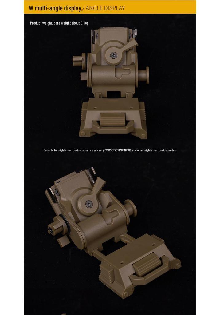 L4G24 Night Vision Goggle Mount for PVS15/PVS18/GPNVG18 - Flip-up Tactical Helmet Accessory