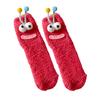 Funny Fuzzy Socks Cute Cartoon Fluffy Slipper Socks Women Men Warm Plush Crew Socks for Indoor Wear Sleep Holidays Birthdays Gift