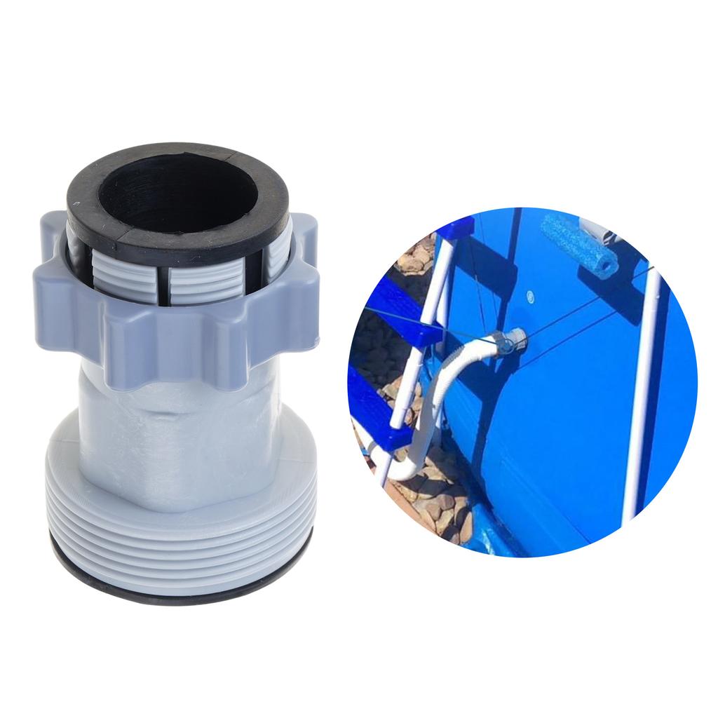 Swimming Pool Hose Adapter For 1.5" To 1.25" Connections for Up Ground Pool Pumps Saltwater Systems Easy Installation
