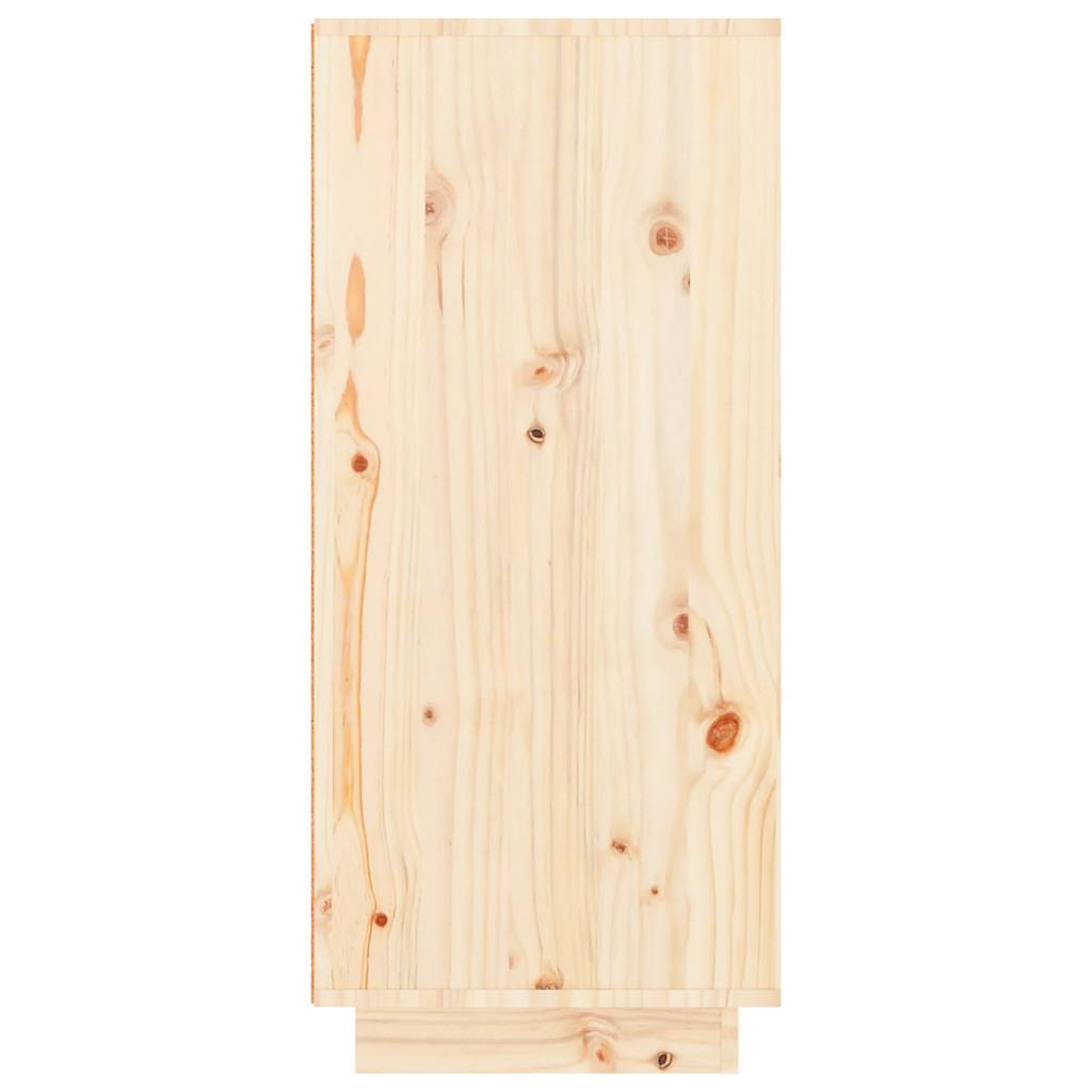 Vidaxl Shoe Cabinet, 60X35X80 Cm, Solid Pine Wood