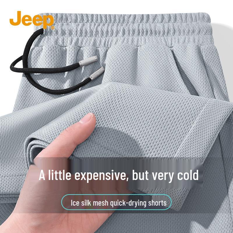 Jeep Men s Summer Mesh Breathable Running Quick-Dry Shorts L