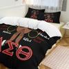 Delta Sorority Sigma Theta DST Bedding Set Twin Queen Size Duvet Cover Pillowcase for Boys Girls Kids Adult Home