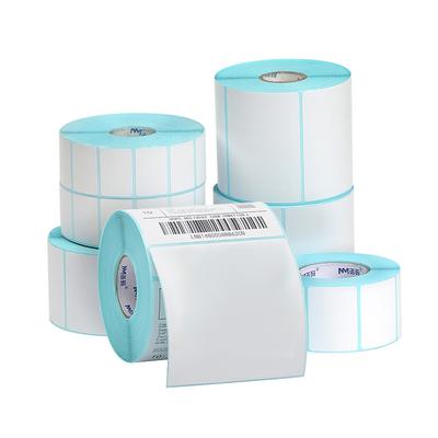 1roll Thermal Paper Sticker For Bar Code SKU Label Price Tag In Roll Blank White Direct Print Waterproof Oil-proof Adhesive TMZ