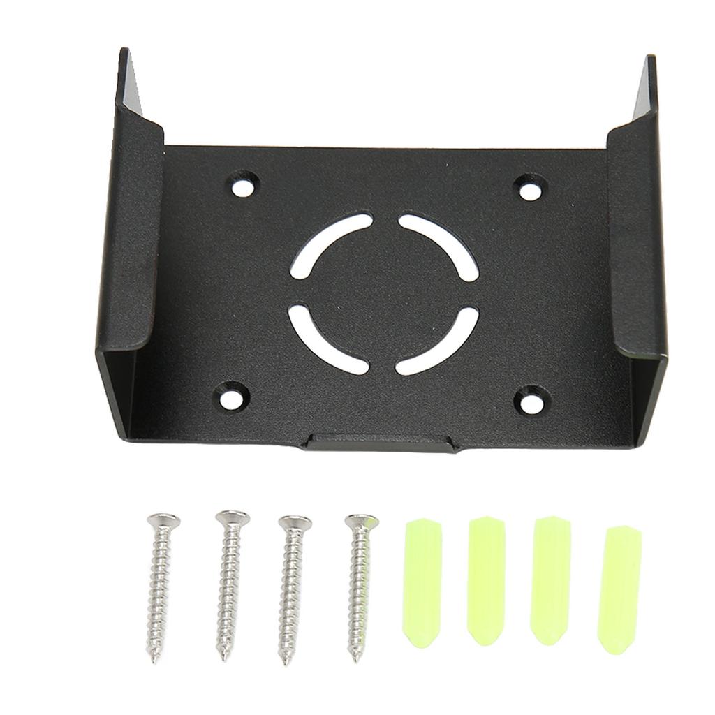 TV-Box Wandhalterung Perfekte Passform Bohrfrei Aluminiumlegierung TV-Box Wandhalterung Schwarz