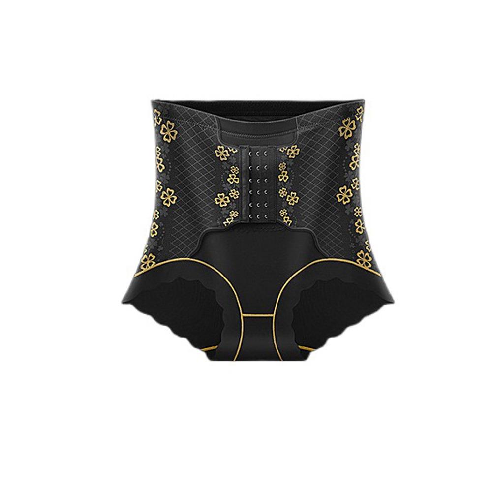 

Послеродовой формирователь тела с тремя рядами застежек, нижнее белье с высокой талией для контроля живота, женский XXL чёрный