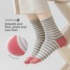 5 Pairs Socks Soft Silk Socks Casual Socks Short Tube Striped Boneless Deodorant Socks for Women