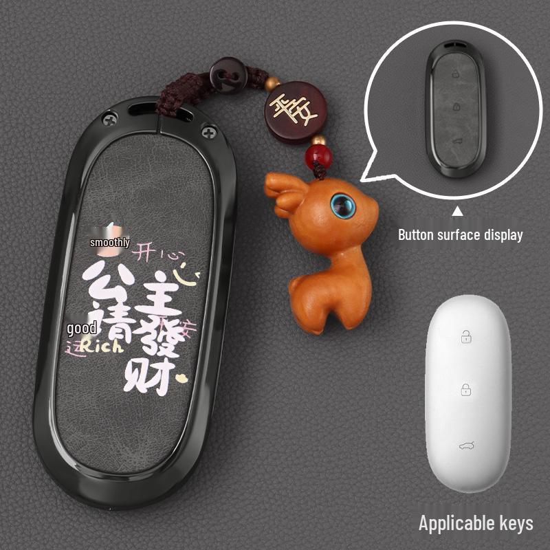 Li Auto Key Case: Compatible with L7, L9, L6, One, and L8 models; Unisex MEGA Accessories Shell Buckle.