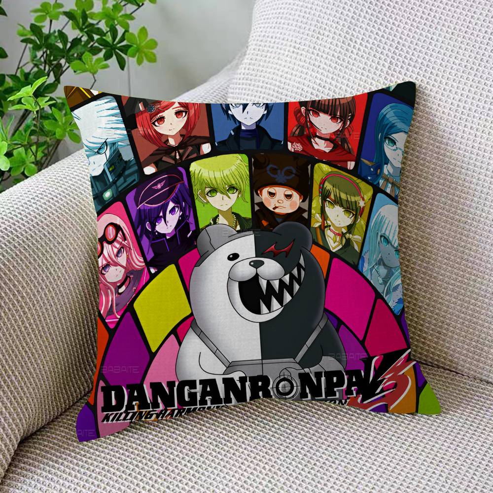 D-Danganronpa Classic Game Pillow Cover Sofa Cushion Cover Home Room Decoration Children Gift