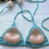 2Pcs  Chest Sticky Bra For Bikini Thicken Sponge Bra Pads Breast Push Up Silicone Removeable Inserts Swimsuit Invisible Bra