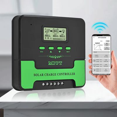 12/24V MPPT Solar Charge Controller 20A 30A 40A 50A 60A WiFi Solar Panel Regulator LCD USB for Lifepo4 Lead Acid Lithium Battery