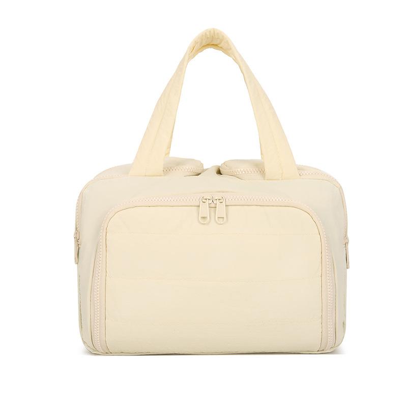 Travel Toiletry Bag with Wide Opening, Puffy Makeup Pouch, Storage Bag, Toiletry Set, Portable Handbag
