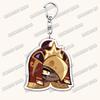 Süße Game Cookie Chibis Schlüsselanhänger für Accessoires Tasche Schatten Milch Reine Vanille Granatapfel Schlüsselringe Schmuck Fans Freunde Geschenke