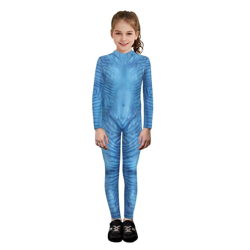 Children's Avatar Performance Cosplay Costume Character Digital Printing Bodysuit