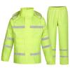 OEING Fluoreszierend Grün Reflektierendes Regenanzug Set