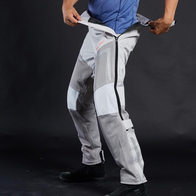 Pantalones de Moto para Hombre Transpirables de Liberación Rápida con Diseño Dividido Pantalones de Ciclismo Uso en Calle y Pista