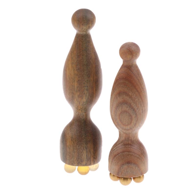 Green Sandalwood Face Massage Tools Gua Sha Face Skin Care Massage Sticks Lotus Seedpod Shape Massager Facial Physiotherapy Tool