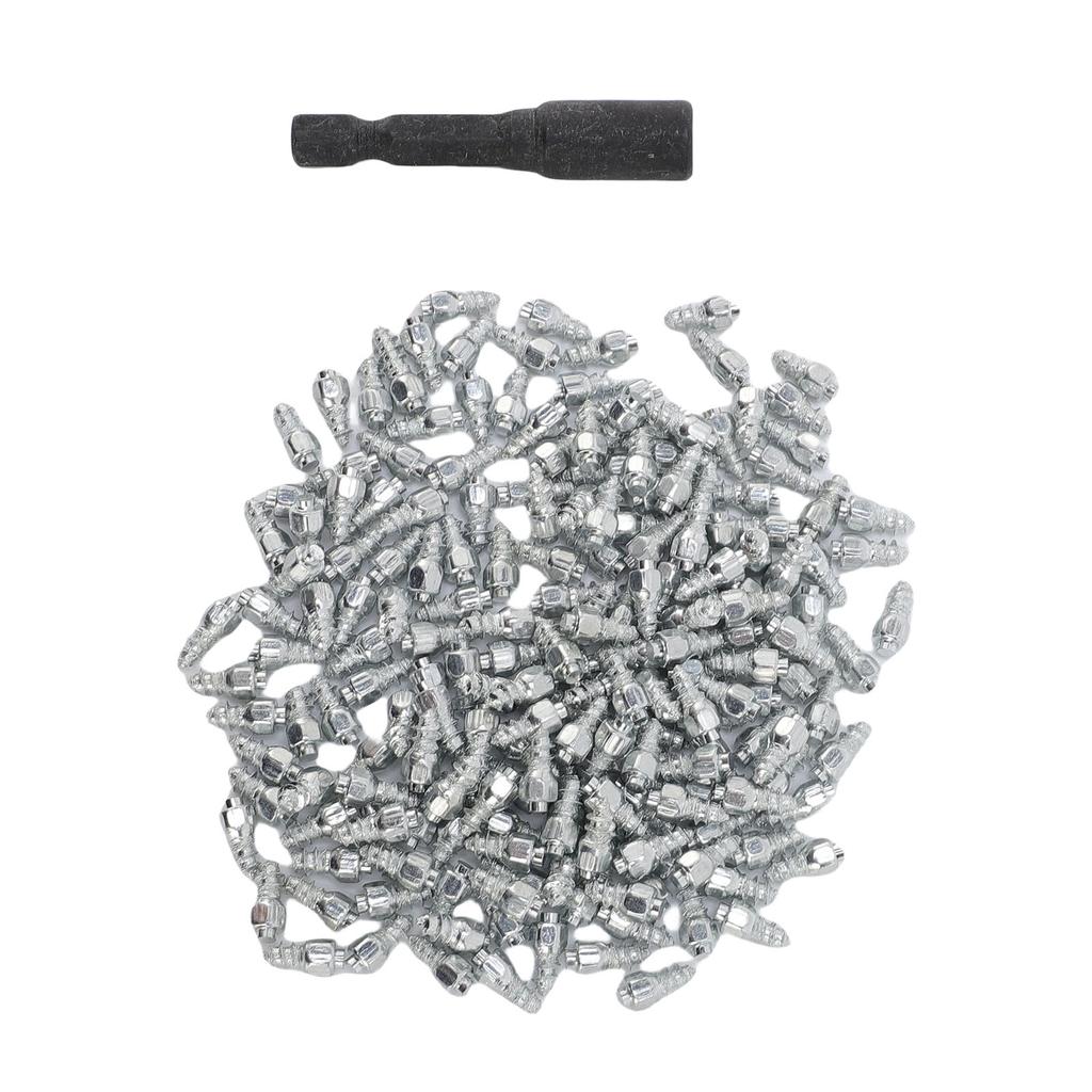 200PCS Tire Snow Studs Anti Skid Ice Stud Tyre Spike Wear Proof ATV Tire Studs with Installation Tool for Motorcycle
